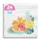 Big Dot of Happiness Hawaiian Luau Napkins, Tropical Party Decor, White 3-Ply Paper Beverage Cocktail Napkins, Tropical Floral Birthday Party - 24 Ct